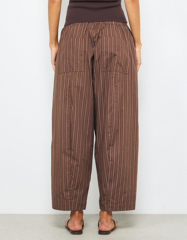 AERE - Stripe Cotton Front Tie Pants