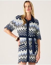 MOS The Label - Pulse Knit Mini Shirt Dress