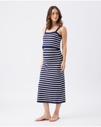 Ripe Maternity - Pointelle Knit Nursing Dress