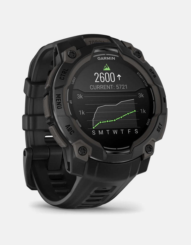 Garmin - Instinct 3 45mm AMOLED Black Bezel with Black Band