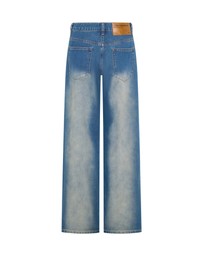 ONE TEASPOON - Jackson Mid Waist Wide Leg Denim Jeans - Blue Ranch
