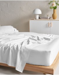 Linen House - Augusta 500TC Cotton Sateen Fitted Sheet