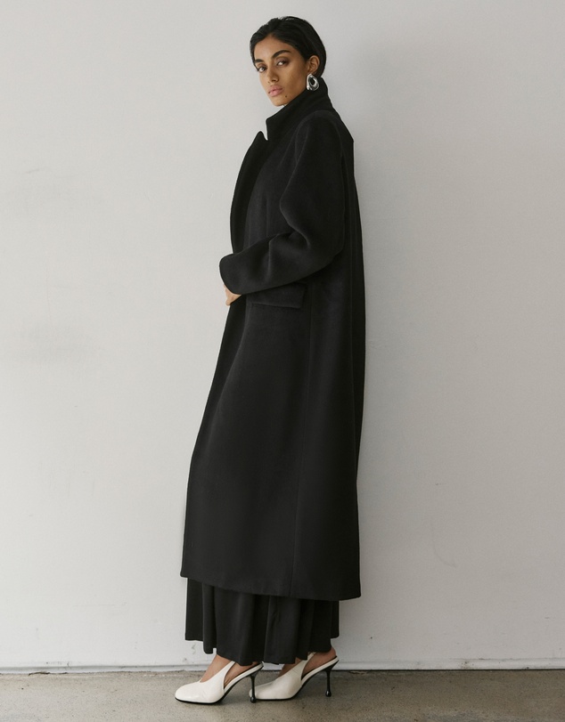 Minima Esenciales - Maren Brushed Wool Long Coat