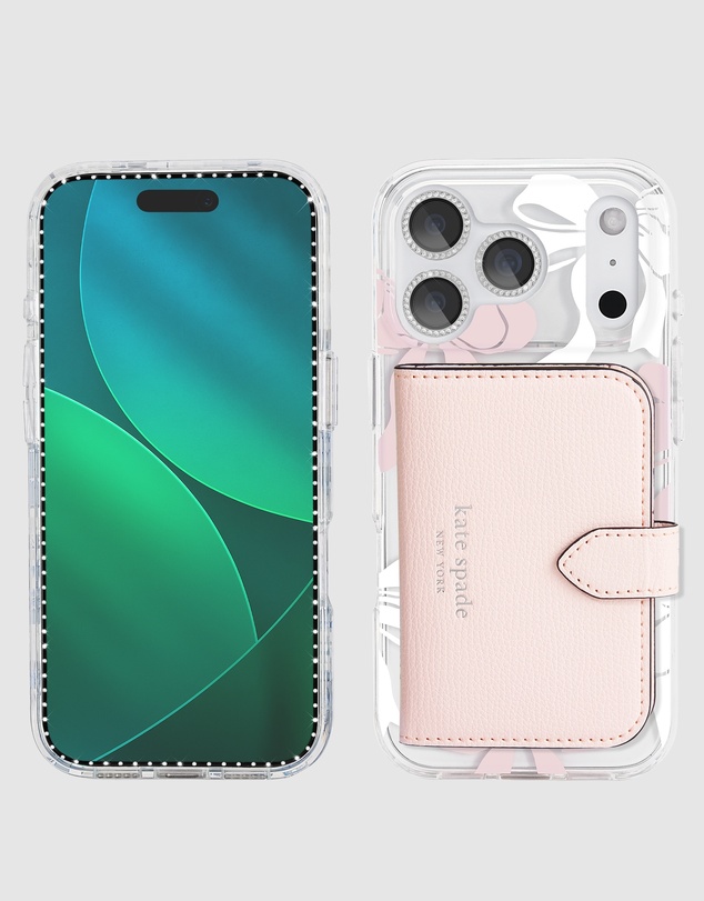 Kate Spade - Kate Spade Tied With A Bow MagSafe Wallet Bundle for iPhone 17 Pro