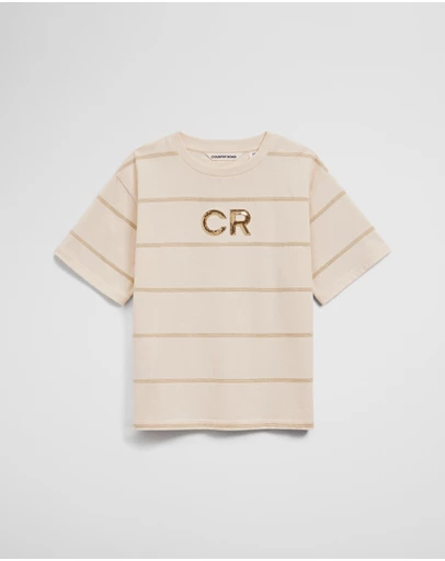 Country Road - Short Sleeve Sequin Logo T-shirt