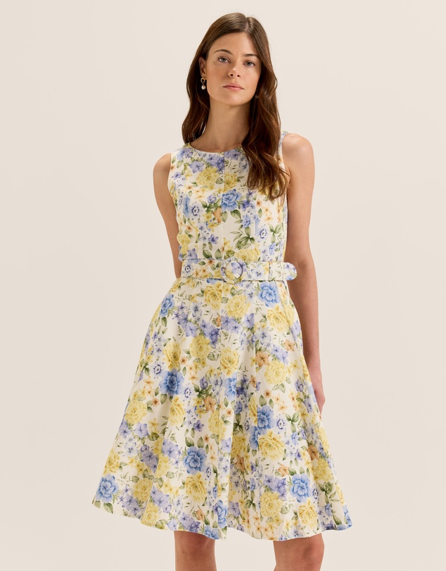 Review - Elba Floral Panelled Dress