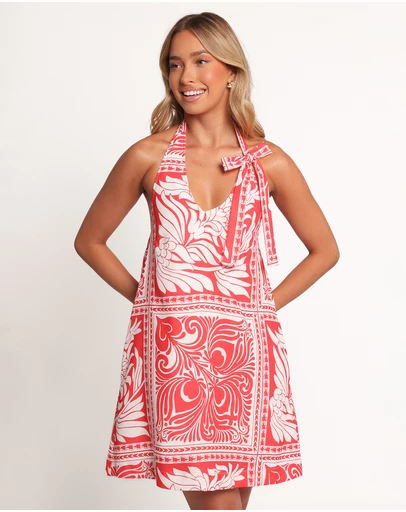 Petal & Pup - Nicoletta Mini Dress - Red