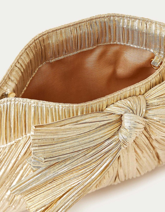 Loeffler Randall - Rayne Pleated Frame Clutch with Bow