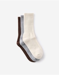 Cotton On - 3 Pack Essential Crew Socks