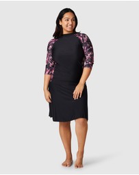 Modest Mermaid - Relaxed fit 3/4 palm top SPF50+