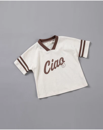 Tiny Trove - Ciao Smiley Relaxed Tee - Babies-Kids