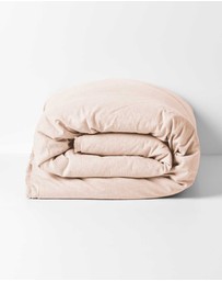 Aura Home - Chambray Fringe Quilt Cover