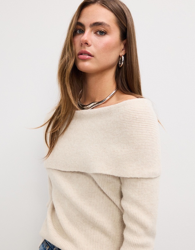 The Fated - Sammy Off Shoulder Knit Top