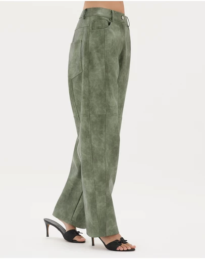 Muma World - Sage Leather Mars Pant