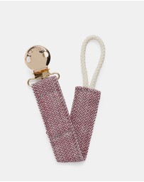portier - Petite Pacifier Clip - Maroon