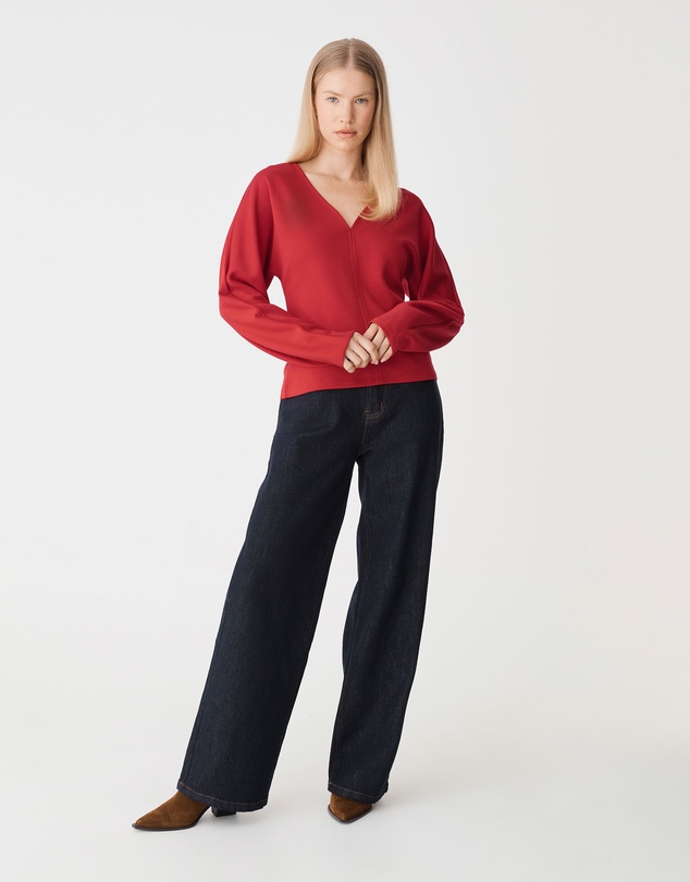 Forcast - Tate V-Neck Dolman Sleeve Top