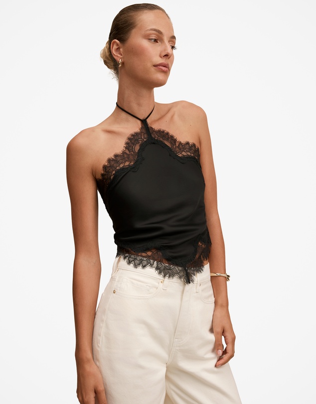 Forever New - Jovie Halter Neck Lace Top