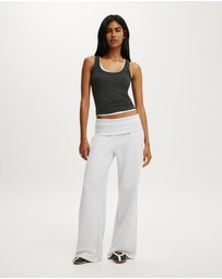 Cotton On - Fold Over Waistband Sweatpant