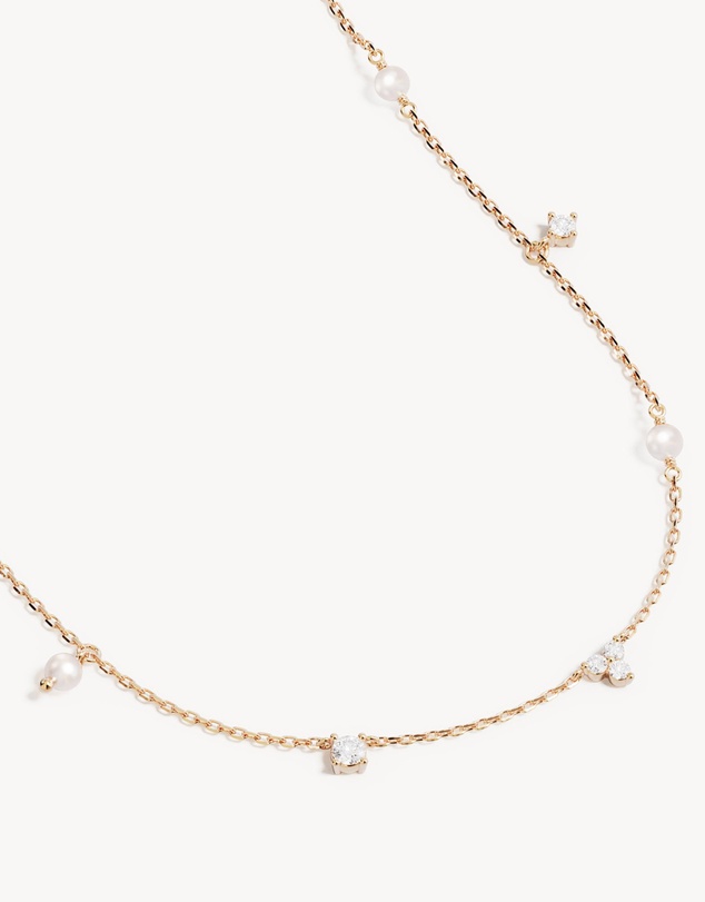 By Charlotte - Moonlit Bloom Pearl Choker