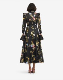 LEO LIN - Katrina Butterfly Sleeve Midi Dress