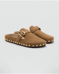 M.N.G - Studded Leather Slides