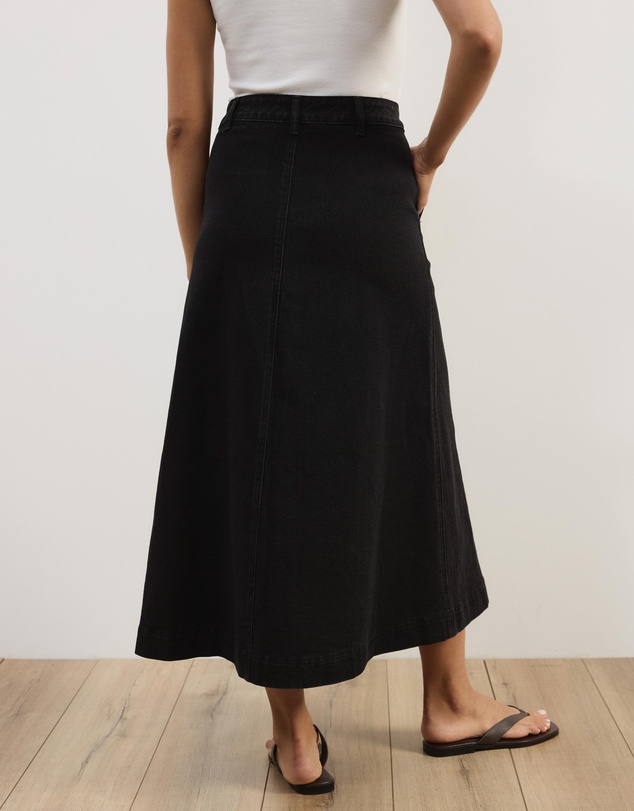 Atmos&Here - Aston Denim Midi Skirt