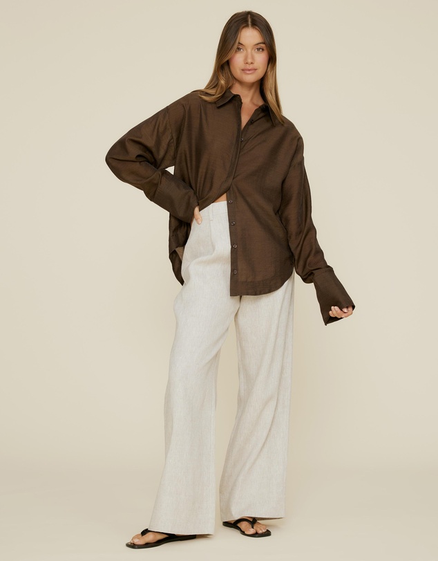 The Fated - Kim Semi Sheer Shirt
