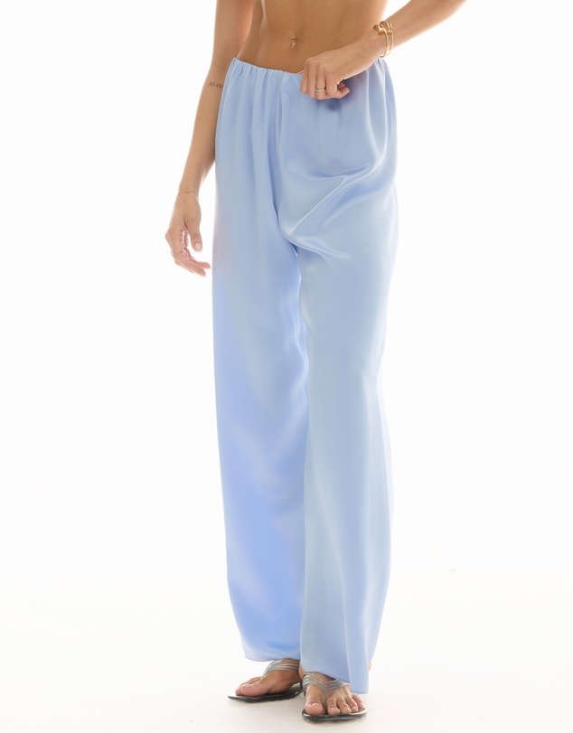 THE TALES - Waterfall Waist Satin Pants