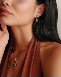 THOMAS SABO - THOMAS SABO Earrings with Green Stones