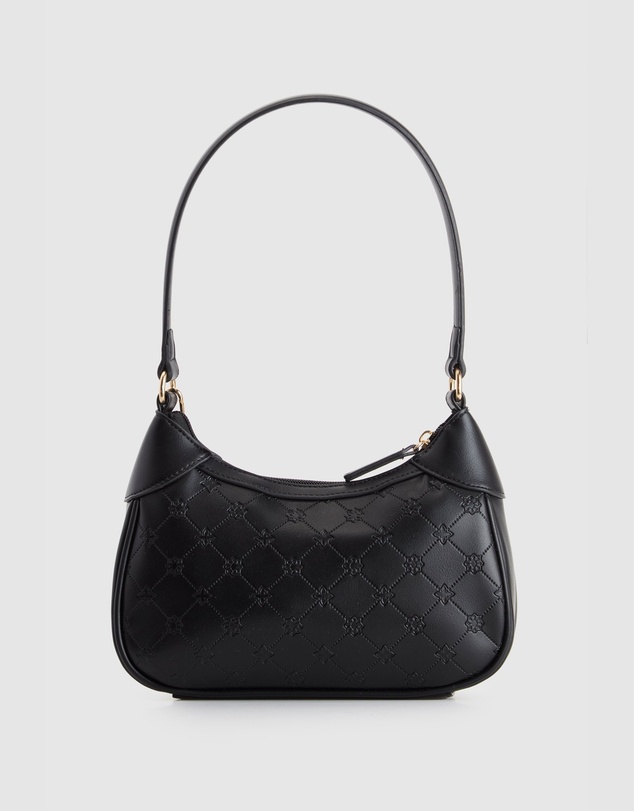 Laura Jones - Logo Embossed Shoulder Bag