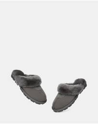 EVERAU - Australian Shepherd Ugg Waffle Slipper Sheepskin Upper House Shoes