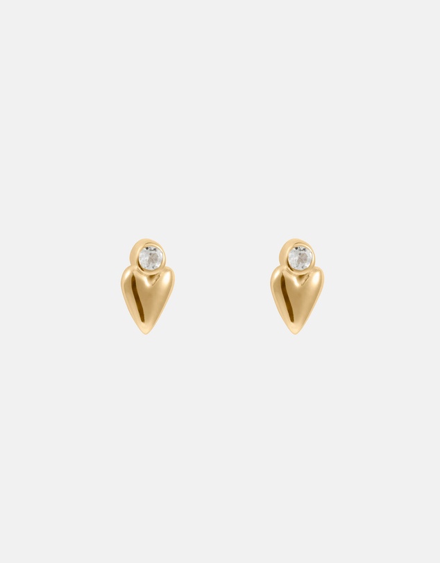 Kirstin Ash - Abode Heart Studs