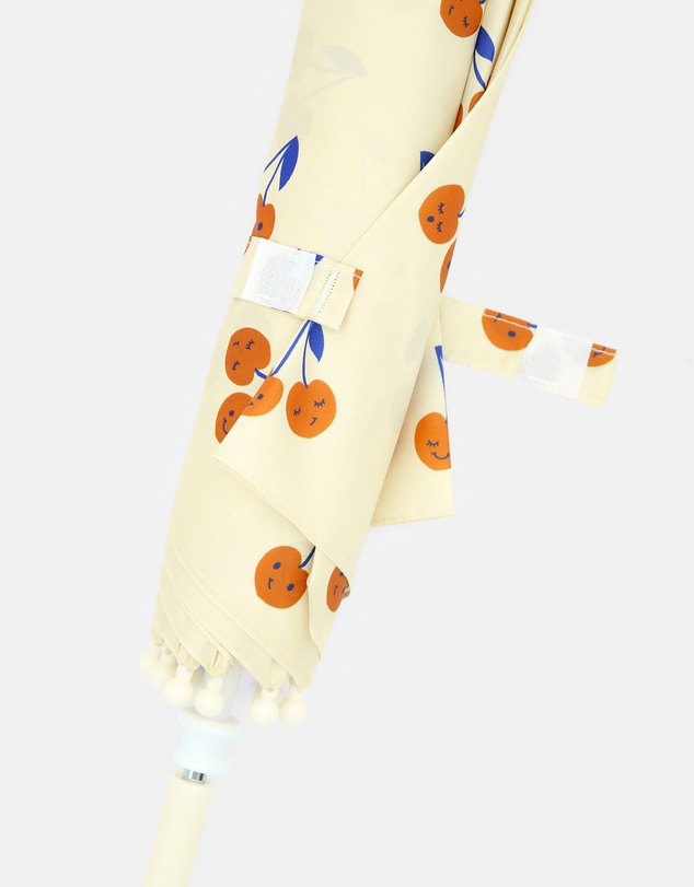 Morgan & Taylor - Cherry Kids Umbrella in Cream and Peachy Orange