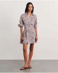 Jag - Leopard Denim Dress