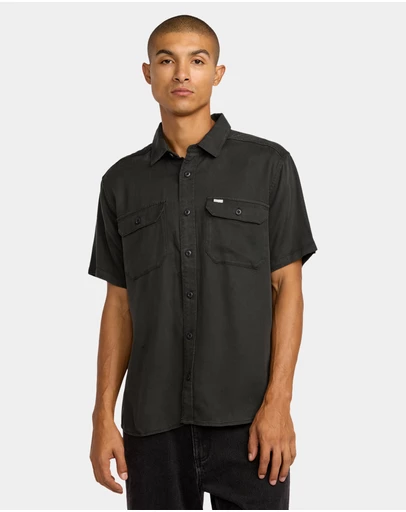 RVCA - Mens Vacancy Utility Short Sleeve Shirt