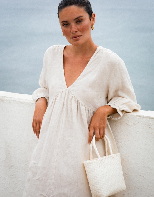 Mimmi Terra - Woven Micro Tote Marscapone