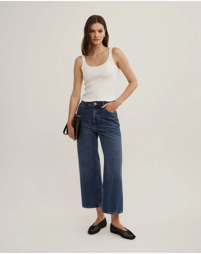 Witchery - Wide Leg Crop Jeans