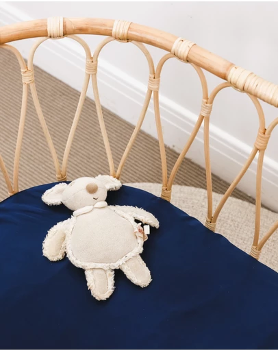 SILK MAGNOLIA - Pure Silk Fitted Bassinet and Cot Sheets