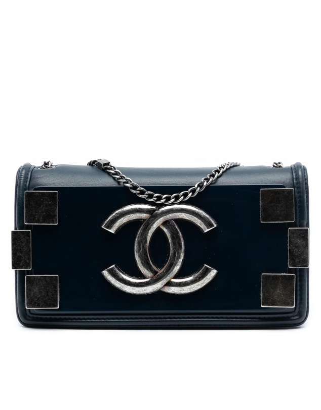Pre-Loved by Azura Reborn - Pre-Loved Lambskin and Acrylic Boy Brick Horizontal Flap