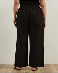 Atmos&Here Curvy - Clara Cotton Linen Tailored Pants