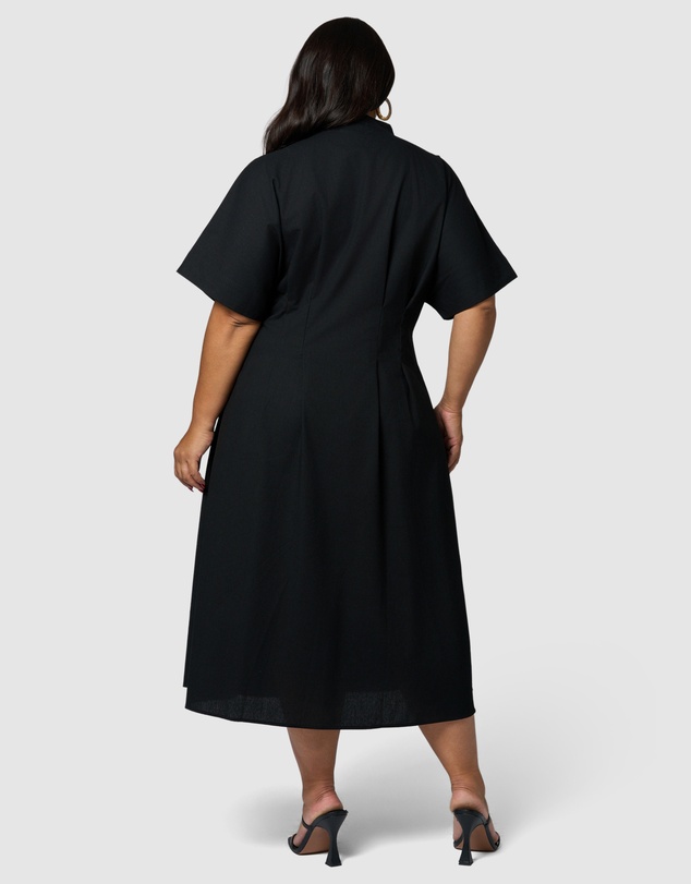 Something 4 Olivia - Blair Linen Midi Dress