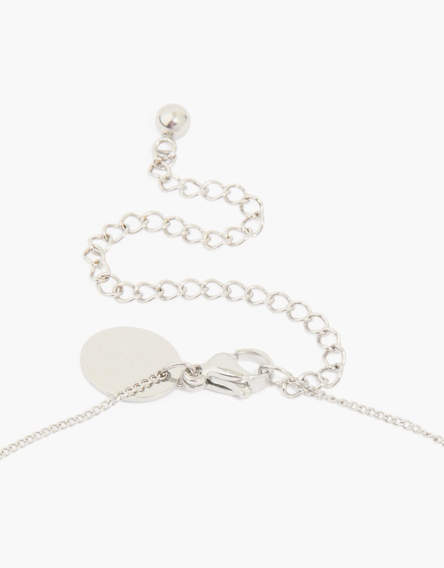 Lovisa - Waterproof Stainless Steel Freshwater Molten Hoop Pearl Centre Pendant Necklace