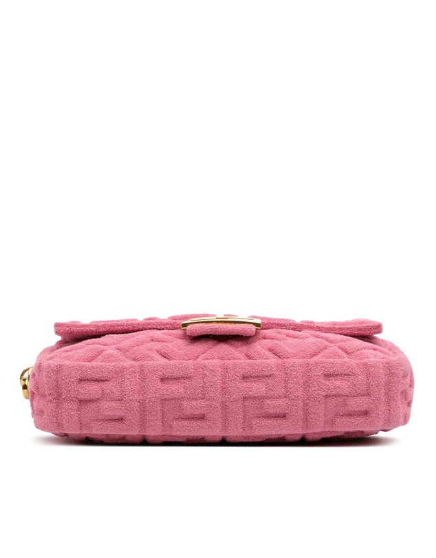 Pre-Loved by Azura Reborn - Pre-Loved Zucca Embossed Terry Cloth Baguette Satchel