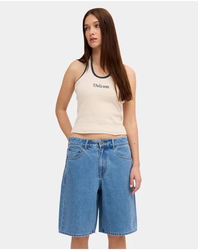 Volcom - Womens Legged It Denim Shorts