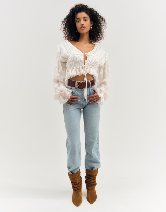 For Love & Lemons - Jeanne Jacquard Top