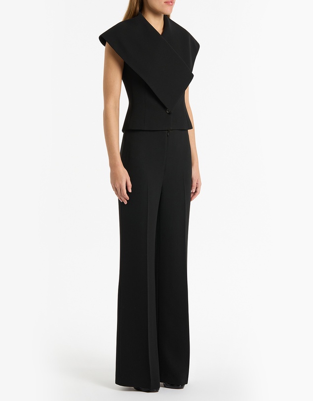 Carla Zampatti - Black Crepe Low Waist Pant