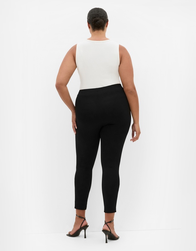 City Chic - Plus size Cora Ponte Legging - black