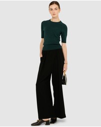 SACHA DRAKE - Short Sleeve Grove Knit Top