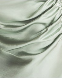 Six Stories - Cowl Front Asymmetrical Satin Bridesmaid Dress