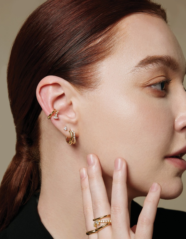 Ania Haie - Gold Curve Dome Band